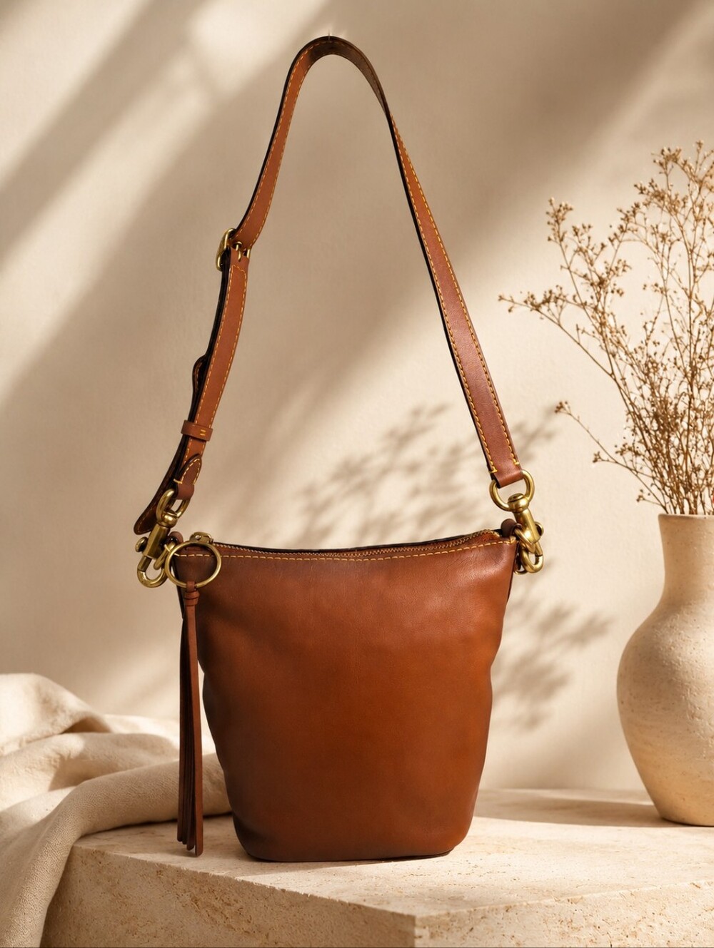 Coach 1941 Duffle 20 Saddle Glovetanned Leather Crossbody Shoulder Bag